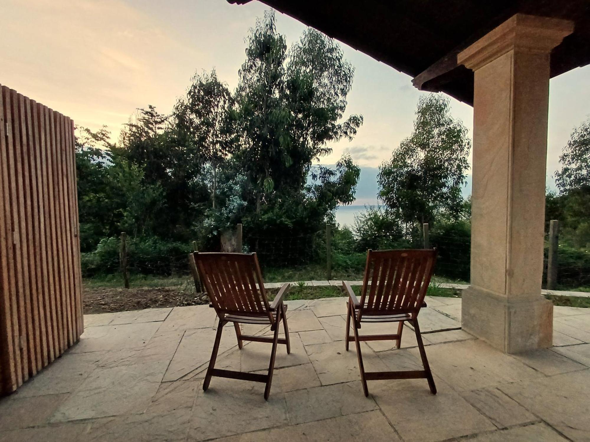 Amplio Apartamento Con Jardin En Casa Rural Haritza Con Vistas Al Mar Ea Exterior foto