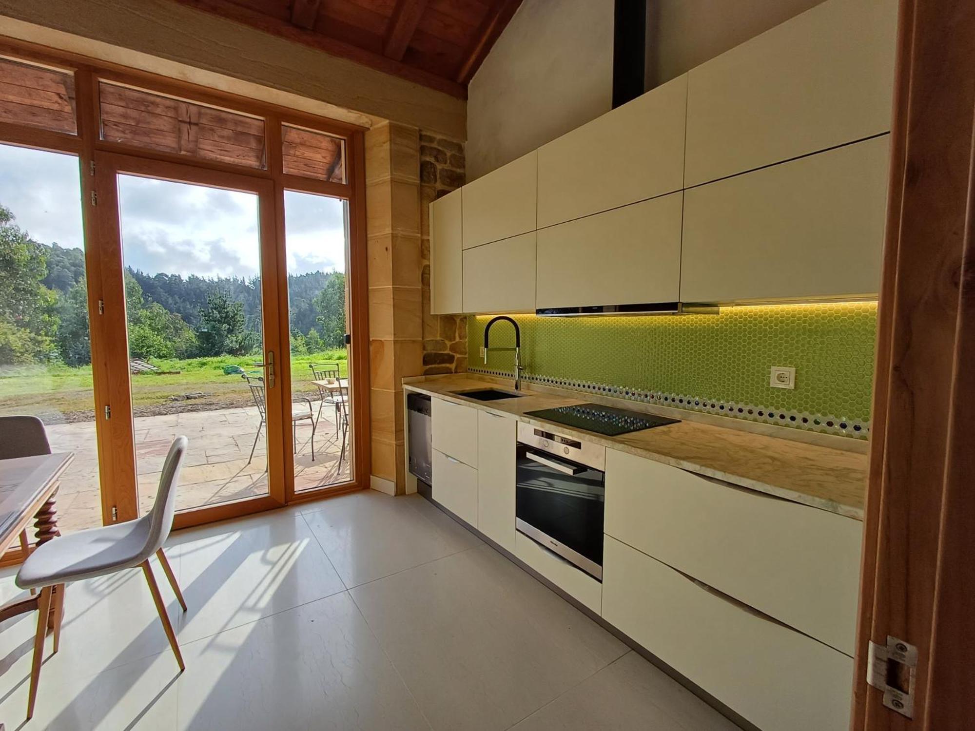Amplio Apartamento Con Jardin En Casa Rural Haritza Con Vistas Al Mar Ea Exterior foto