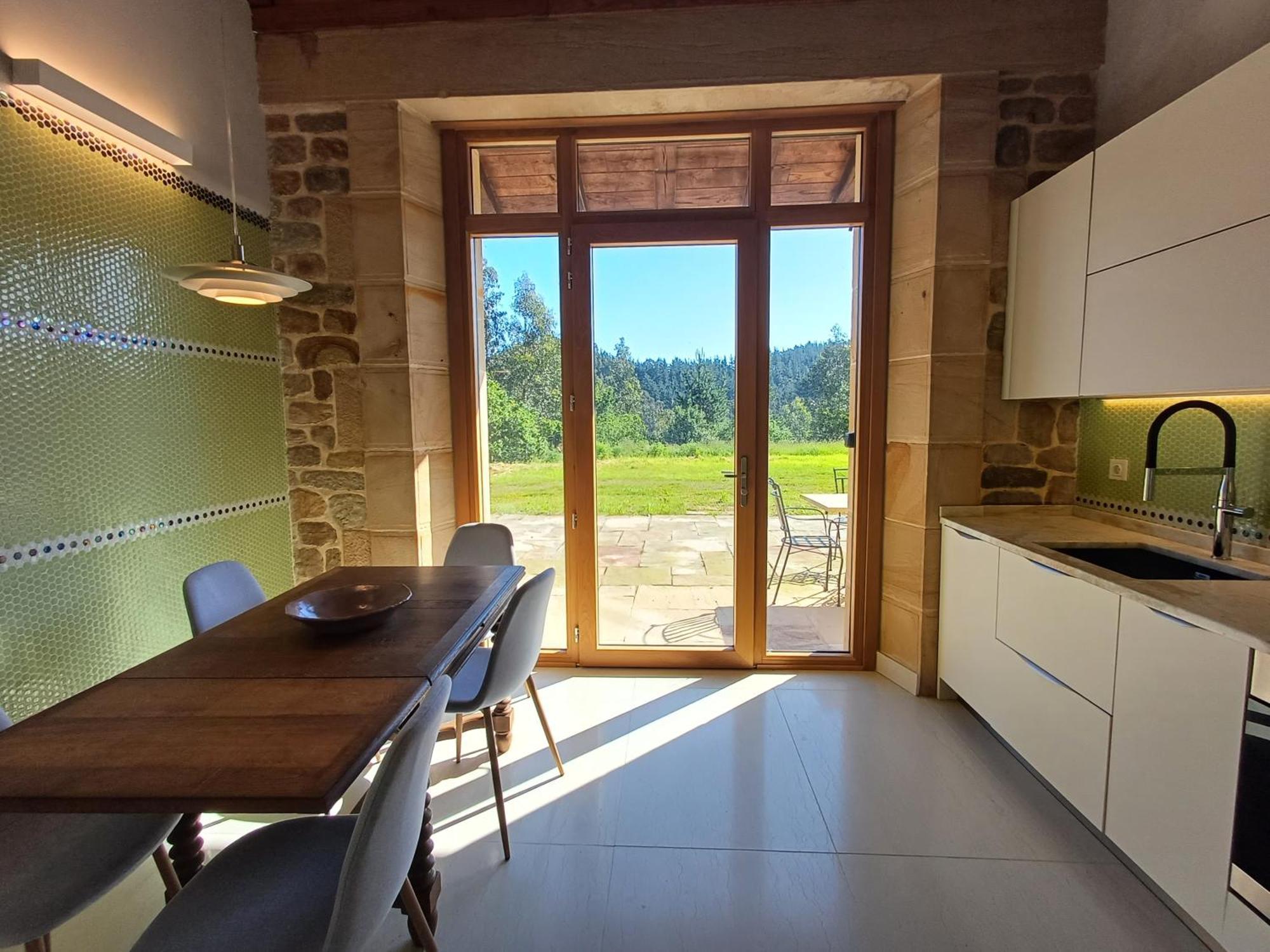 Amplio Apartamento Con Jardin En Casa Rural Haritza Con Vistas Al Mar Ea Exterior foto